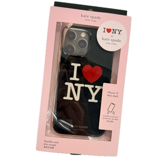 kate spade Accessories - Kate Spade "I Love New York" Heart Black Flexible Case iPhone 12-14 Pro Max